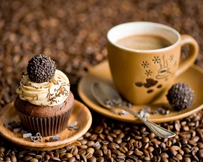 Доброе кофейное утро в тепле» — создано в Шедевруме