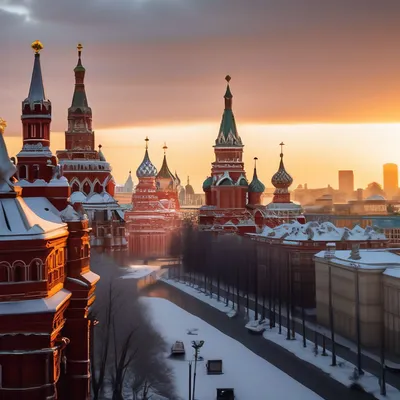 Доброе утро, Москва | Пикабу