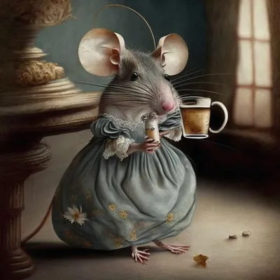 Доброе утро и хорошее настроение. Мышь матери и ее новички. Небольшой  симпатичный Стоковое Фото - изображение насчитывающей крыса, хорошо:  180124190