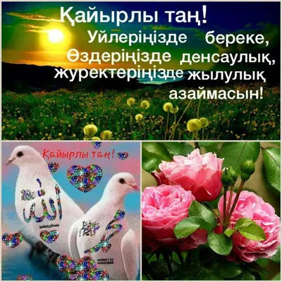 Pin by Aizat Syrgabayeva on қайырлы таң | Tan