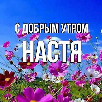 Доброе утро настя картинки