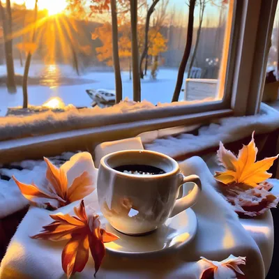 Доброе утро ❄️❄️❄️ ноябрь, снег …» — создано в Шедевруме