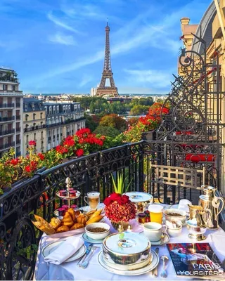 Картинка: Желаю настоящего утра в Париже! Доброе утро!