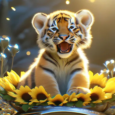 Открытка с именем Мой тигр Доброе утро картинки. Открытки на каждый день с  именами и пожеланиями.