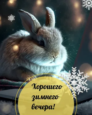 Открытка с милыми котятами и пожеланием доброго вечера