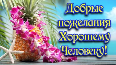 Добрые пожелания хорошему человеку!🌝 Позитивная видеоткрытка для поднятия  настроения!🎼 - YouTube