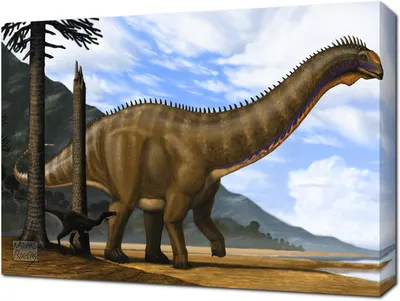 Картина на холсте Добрый динозавр: - Арт. 180431 | Купить в  интернет-магазине - Уютная стена