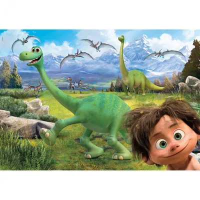 Добрый динозавр — раскраска для детей. Распечатать бесплатно.