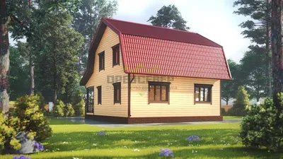 Проект дома 7×9 с мансардой, цена, план.