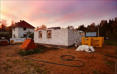Самостоятельное строительство одноэтажного дома из газобетона - Статья -  Журнал - FORUMHOUSE
