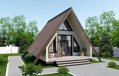 Дом шалаш проекты и цены в Москве и Санкт - Петербурге | Строительство и  проектирование домов треугольной формы