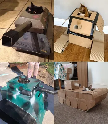 Практичный домик для кошки - фотография в хорошем разрешении