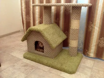 Зимний домик для кошки - картинка в формате PNG