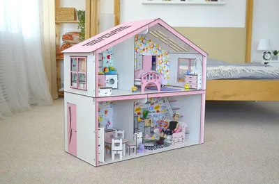 Как сделать кукольный домик для барби из фанеры и коробки
