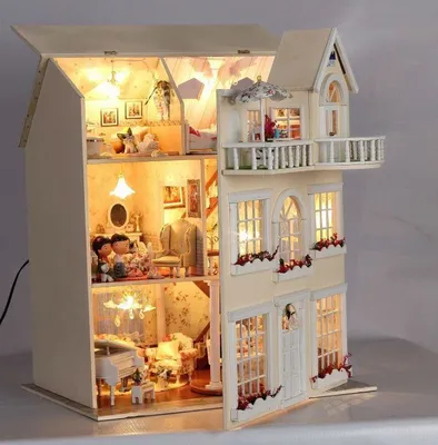 Домик для кукол своими руками из картона: мастер-класс с фото | Kids doll  house, Doll house plans, Diy dollhouse furniture