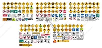 Набор дорожные знаки (16 элементов) для машинок - купить с доставкой по  выгодным ценам в интернет-магазине OZON (645204951)