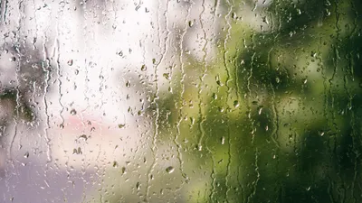 Природная красота Дождя за стеклом в png формате 