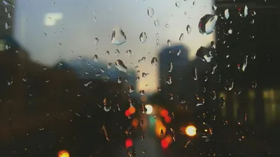 Потрясающие фотографии Дождя за стеклом для создания фона 