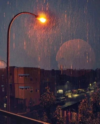 Дождя за окном ночью фотографии