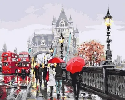 Пазл «Дождливый Лондон » из 143 элементов | Собрать онлайн пазл №175469