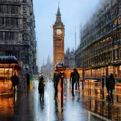 Дождливый лондон картинки фотографии
