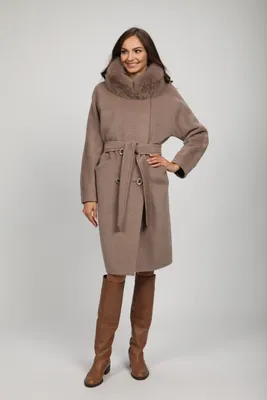 Женское зимнее пальто с мехом О-785