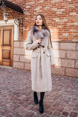 Женские пальто с мехом: купить женское пальто с мехом в Украине недорого в  интернет-магазине issaplus.com