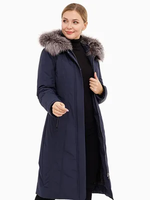 Женское пальто с капюшоном и мехом GF2326-01 ✓ по цене грн. * Одевалка