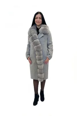 Пальто женское с мехом песца — цена 13500 грн в каталоге Пальто ✓ Купить  женские вещи по доступной цене на Шафе | Украина #102433111