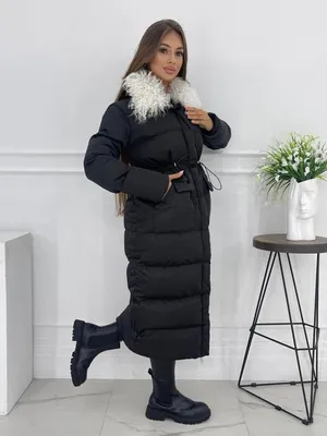 Купить женское зимнее пальто с мехом лисы в Москве | Артикул: AR-1868-95-P-L