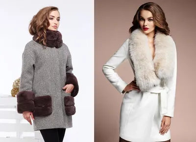 Зимние пальто с мехом: тепло и элегантность