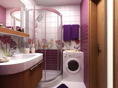 Дизайн ванной комнаты в хрущевке | Фото интерьеров