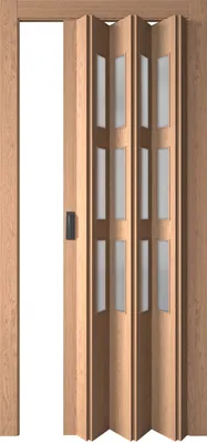 Межкомнатная раздвижная дверь-гармошка остекленная, Цвет миланский орех -  купить с доставкой по выгодным ценам в интернет-магазине OZON (490513587)
