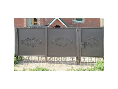 Гаражные ворота с элементами ковки в Москве. Купить кованые ворота на  гараж, цена