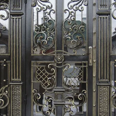 Кованая дверь с элементами ковки 3 заказать в Нижнем Новгороде