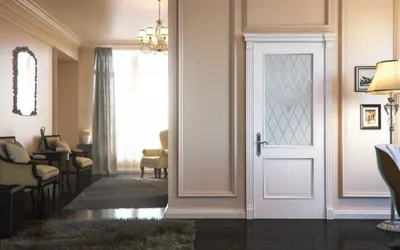 Белые межкомнатные двери. Белые классические двери. Двери цвета слоновая  кость.