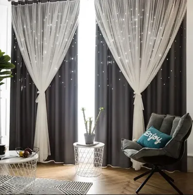 Современные тюлевые + черные двойные шторы в скандинавском стиле с  кисточкой, высокие черные шторы, оконные шторы для гостиной | AliExpress