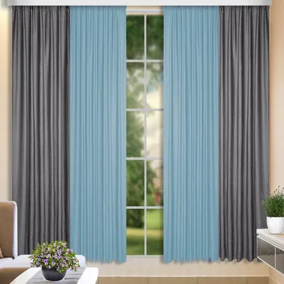 Комбинированные шторы из 2-х цветов в интерьере спальни 🔥 Двойные шторы на  заказ от GladPro - YouTube