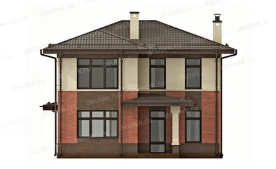 526A «Невский стиль» - проект двухэтажного дома из кирпича, в стиле  эклектика: цена | Купить готовый проект с фото и планировкой