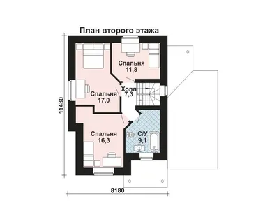 Проект дома 93-58 площадь 321.1 м2 из кирпича, керамических блоков,  двухэтажный с полноценным вторым этажом, с цокольным этажом : цена,  каталог, фото, планировки, строительство