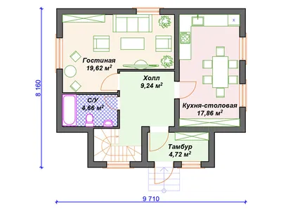 Проект кирпичного дома 46-71 :: Интернет-магазин Plans.ru :: Готовые  проекты домов