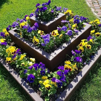 🏡Клумбы и цветники для сада - своими руками. 10 интересных способов.  Цветники в саду