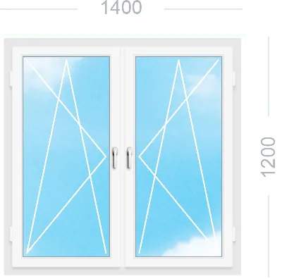 Двухстворчатые окна】 – Купить окно двухстворчатое под заказ – Завод  пластиковых окон Нобилекс