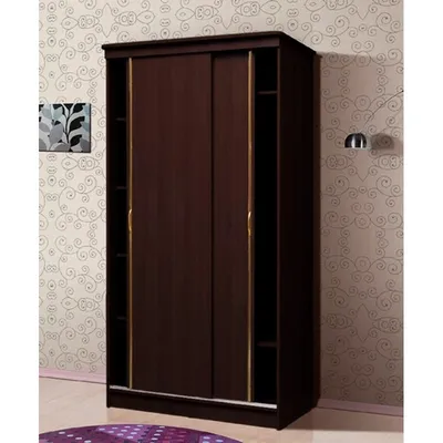 Двухдверный шкаф с зеркалом и вешалкой ALTERA AL2150.1 ALTERA Дуб Anziano  👍 – купить в Москве и МО в Дятьково