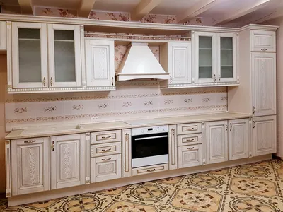 Темная двухуровневая кухня под потолок - образцы мебели на заказ,  Ростов-на-Дону