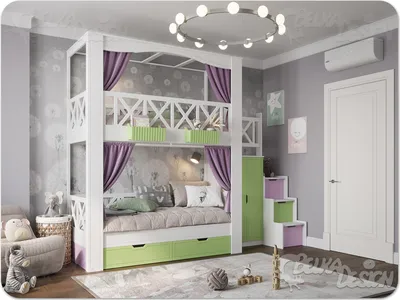Двухъярусная кровать Агата (90x190) - купить Двухъярусные кровати в Киеве и  Украине, цены на Двухъярусные кровати в интернет магазине детской мебели  Bibu