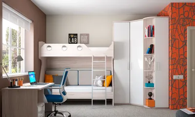 Двухъярусная кровать-трансформер Лайт 80x190, с ящиками (цвет бук) - купить Двухъярусные  кровати в Киеве и Украине, цены на Двухъярусные кровати в интернет магазине  детской мебели Bibu