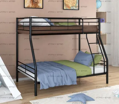 Двухъярусная кровать Кирилл-3 (90x190) - купить Двухъярусные кровати в  Киеве и Украине, цены на Двухъярусные кровати в интернет магазине детской  мебели Bibu