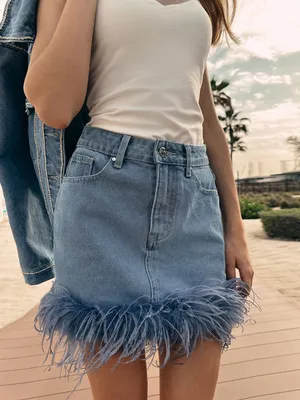 Женская Джинсовая юбка трапеция миди на пуговицах купить в онлайн магазине  - Unimarket