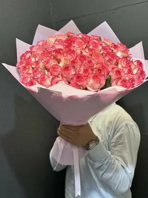 Букет из 51 розы \"Джумилия\" 60 см. купить в Краснодаре с доставкой